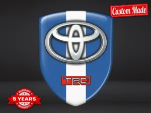 Toyota Stickers Dôme Époxy Édition Luxe Badges Élégants